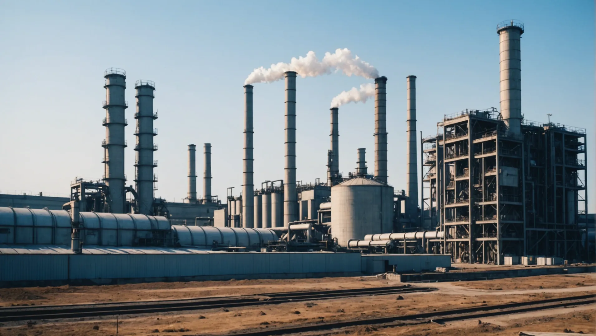 Chinese industrial landscape with titanium dioxide production facility
