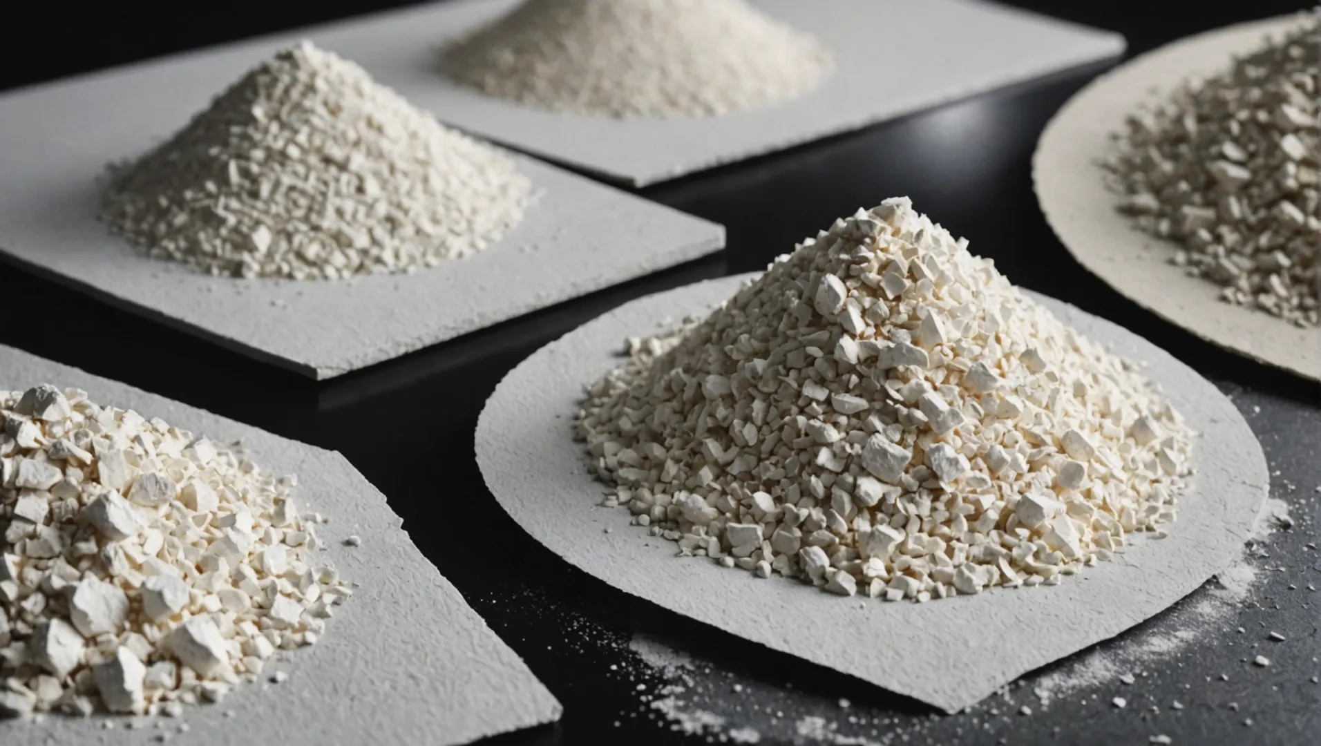 A detailed visual representation of titanium dioxide in papermaking with examples of anatase and rutile forms