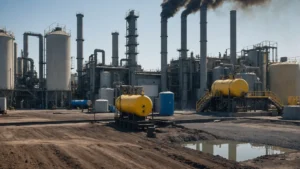 Illustration of titanium dioxide production using sulfate and chloride processes