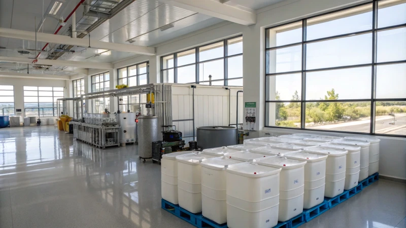 Modern industrial facility for titanium dioxide production