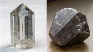Comparison of rutile and anatase titanium dioxide crystals
