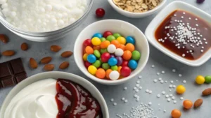 Titanium dioxide particles in various foods