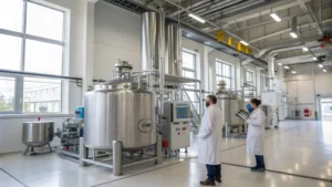 Modern industrial facility for titanium dioxide production