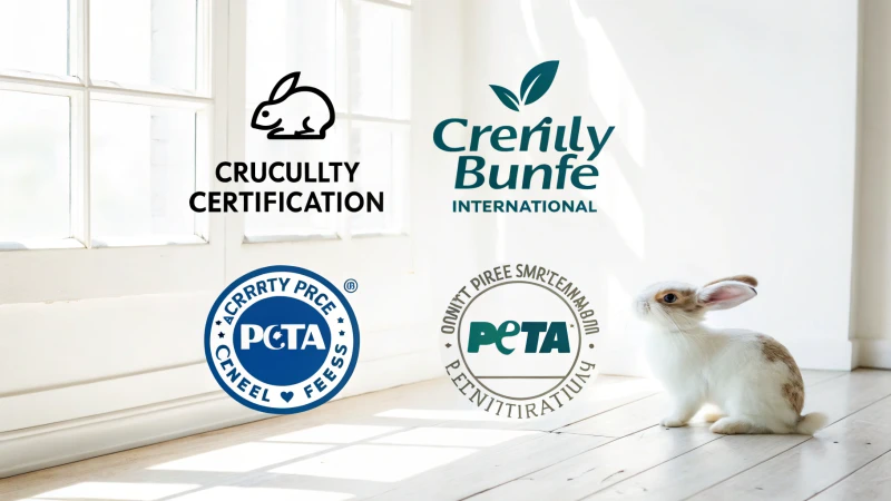 Logos of cruelty-free certification bodies on a white background