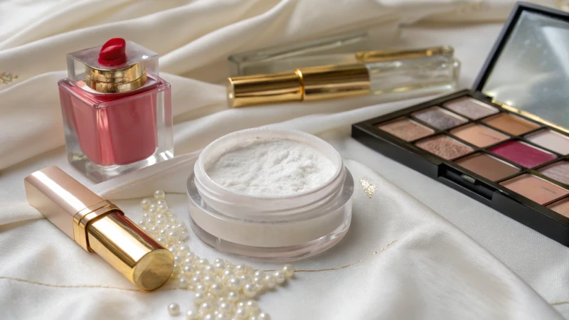 Close-up view of high purity titanium dioxide in various products.