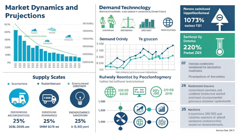 An infographic illustrating market dynamics and growth projections
