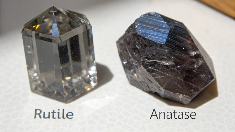 Comparison of Rutile and Anatase Titanium Dioxide crystals