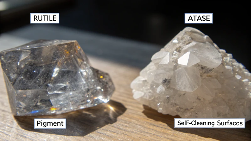 Comparison of rutile and anatase forms of titanium dioxide