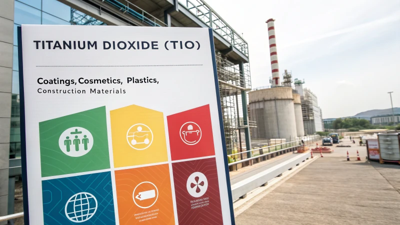 Infographic illustrating the impact of titanium dioxide across industries