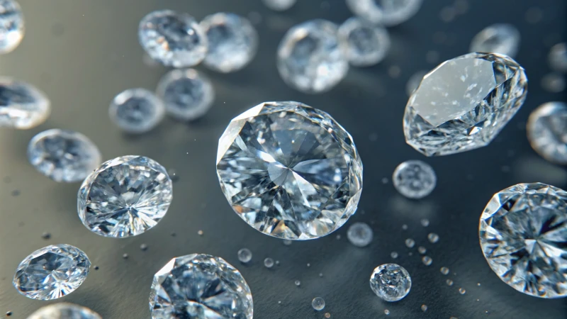 Close-up view of titanium dioxide particles under a microscope.