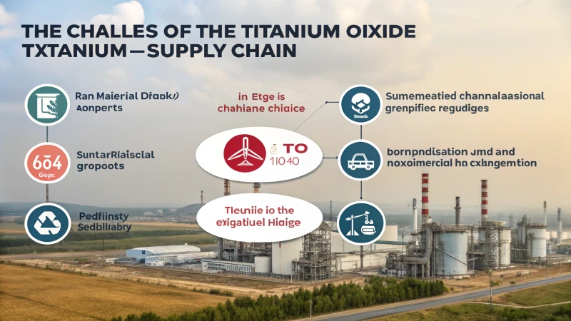 Infographic on titanium dioxide supply chain challenges